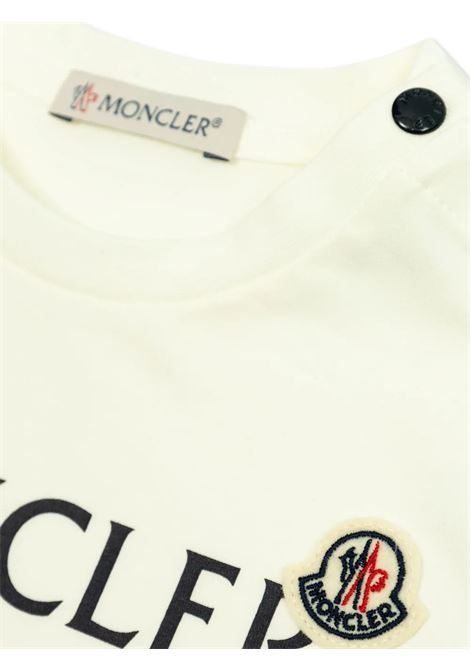 T-Shirt Bianca Con Logo MONCLER ENFANT | 951-8C00007 8790N034